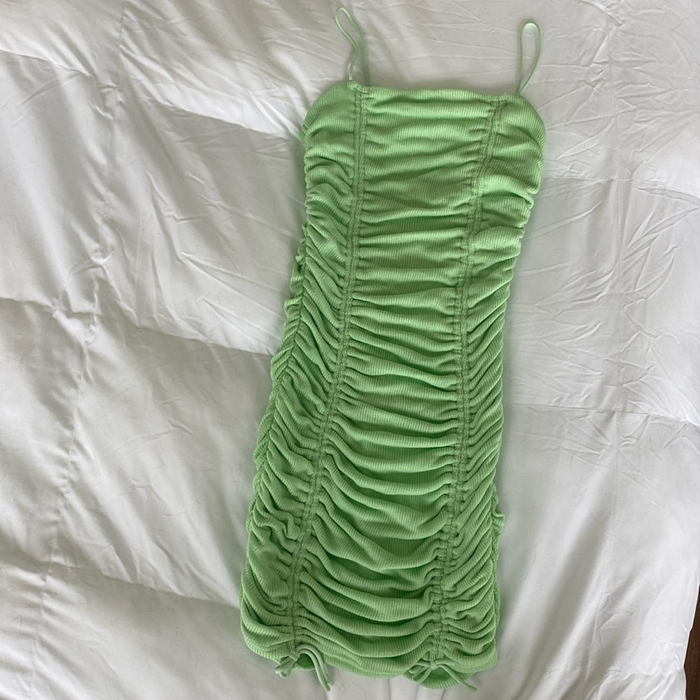 Sabo Skirt ruched knit mini dress NWT